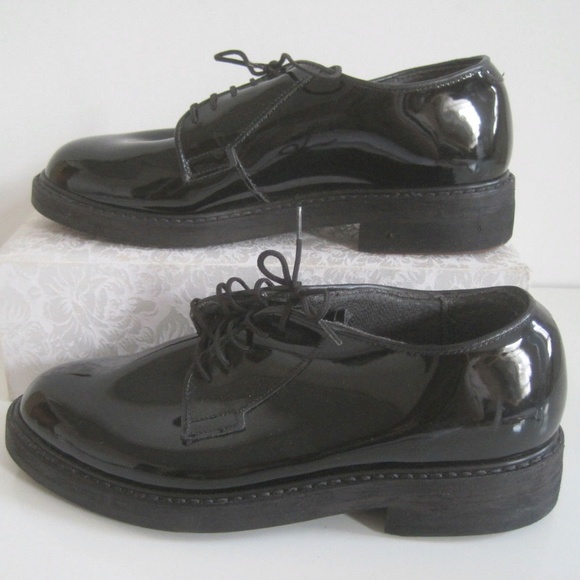 bates high gloss uniform shoes